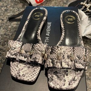 Snake skin Cavalli class sandals
